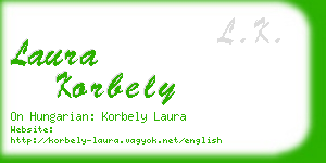 laura korbely business card